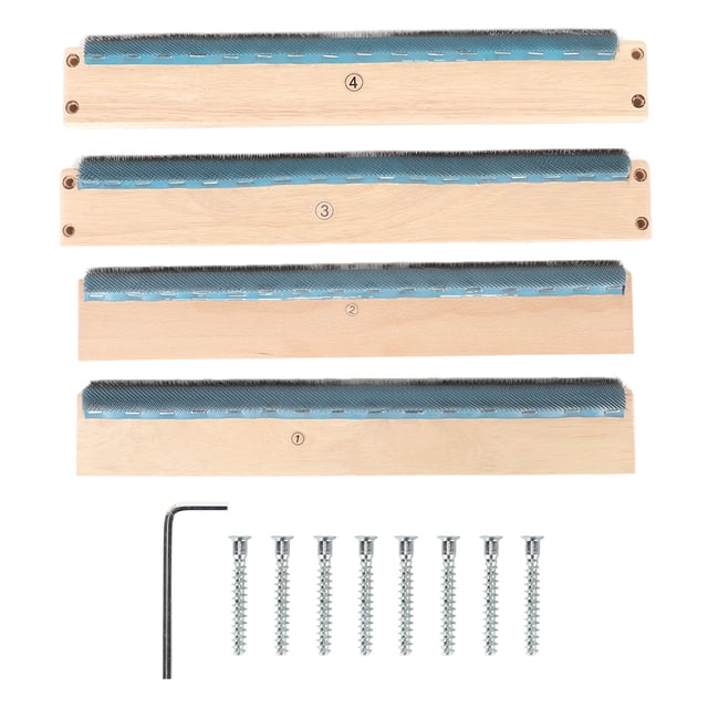 Embroidery Strip Frame 4 Sides 15.7in Wide Stable Sturdy Easy Assembly Rug Hooking Frame with Screws Wrech for Tufting