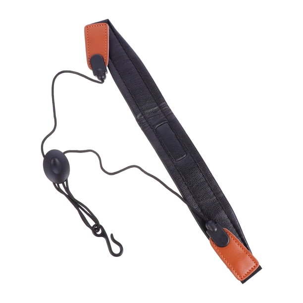 TABLETREANDS Saxophone Neck Strap Ajustable En Negro Con Gancho Antideslizante Para Y Presentación
