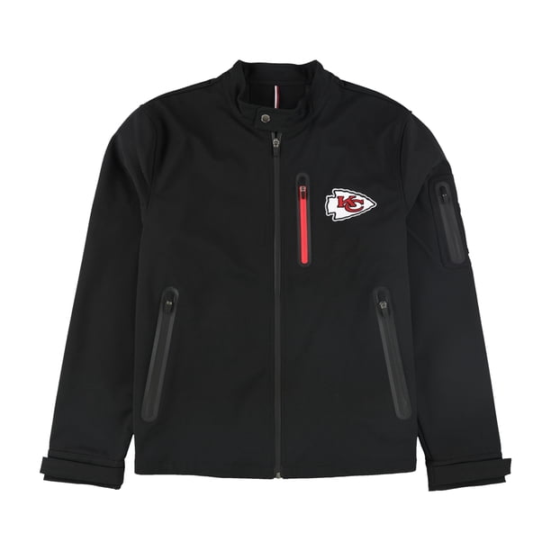 Tommy Hilfiger Kansas City Chiefs Chamarra para Hombre, Negro, Mediano