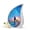 Penguin-1, variant on VALERASH Penguin Urns for Human Ashes - Blue Teardrop Urn for Ashes for Women & Man Mini Memorial Urns for Mom & Dad- 3 Inch