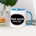thumbnail image 4 of CafePress - Howl More Whine Less Black Oval Mug - 11 oz Ceramic Mug - Novelty Coffee Tea Cup, 4 of 6
