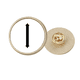 thumbnail image 1 of Broche de oro metálico circular con Numeros romanos Unbranded, 1 of 3