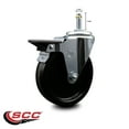 thumbnail image 2 of 5 Inch Phenolic Wheel Swivel 7/16 Inch Grip Ring Stem Caster with Brake SCC, 2 of 2