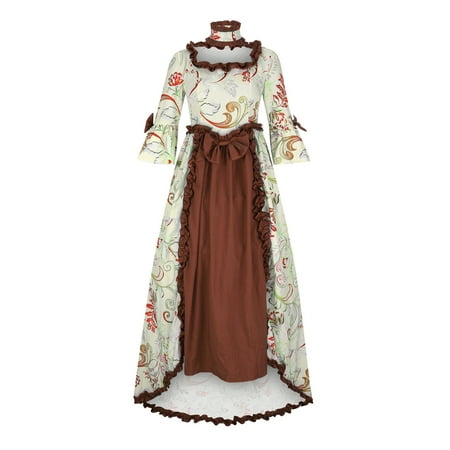 UPPADA Plus Size Victorian Dress for Women Lace Up Flare Sleeve Ball Gown with Corset Evening Party Maxi Gowns Vintage Cocktail Dress Wedding Dresses Clearance Sales Today Deals
