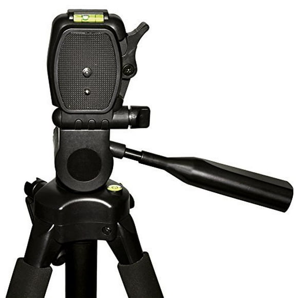 Professional 72" Tripod 3-way Panhead Tilt Motion w/ Built In Bubble Leveling + Wireless IR Remote Control Shutter Release for Canon EOS 77D, 70D, 60D, 7D, 7D Mark II, SL1, T7i, T6s, T6i, T5i, T4i,