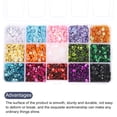 thumbnail image 4 of Unique Bargains Loose Sequins 5MM Iridescent Sequins for Jewelry Making Crafts Sewing,15 Colors, 4 of 5