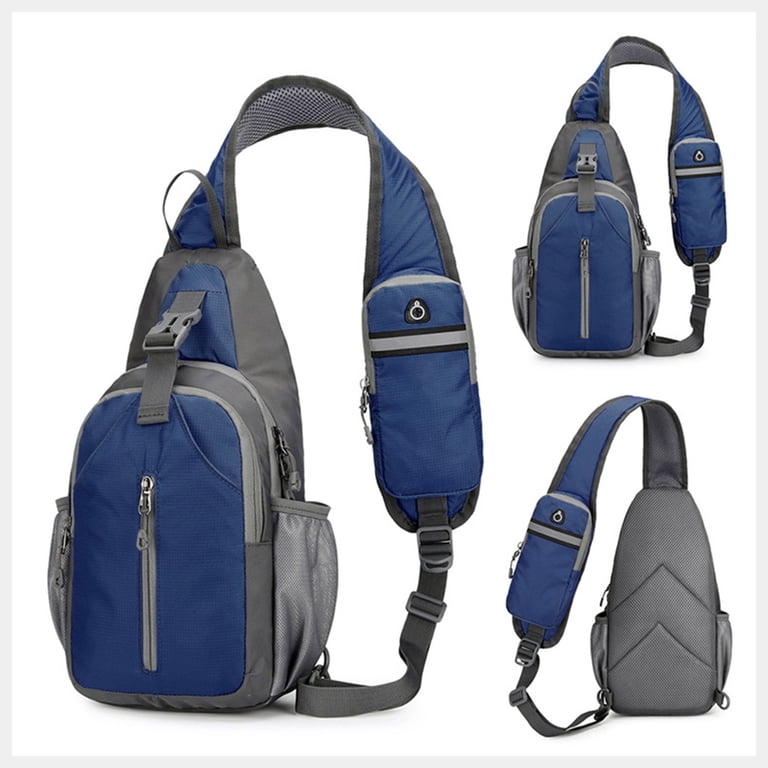 Harliver Blue Sling Crossbody Bag for Men Women, Tactical  display picture 1