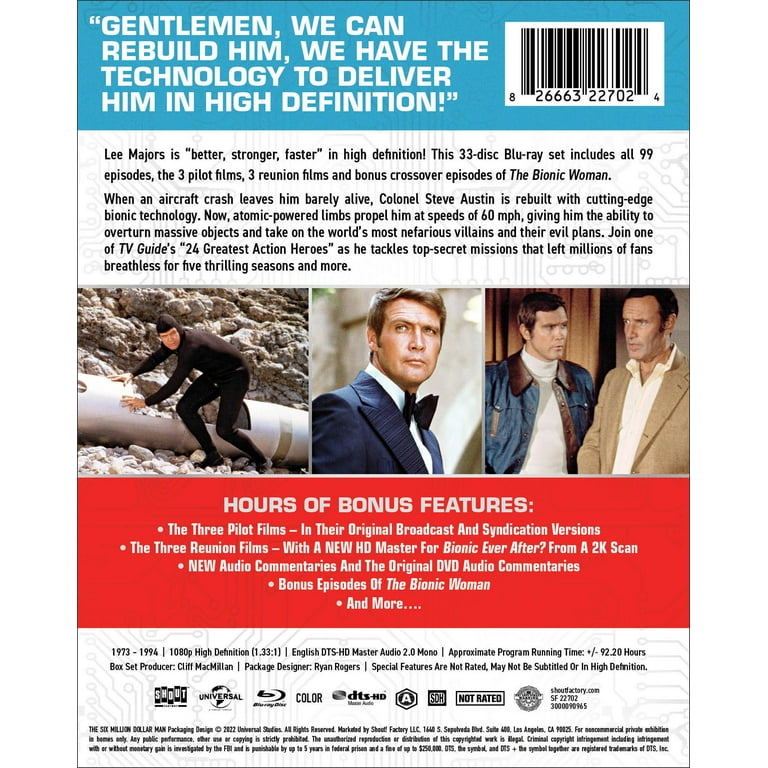 Shout Factory: Six Million Dollar Man Complete Series Blu