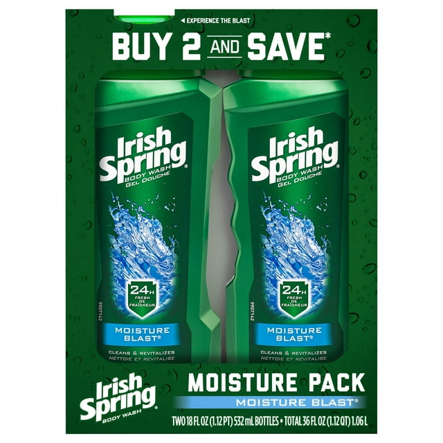 Gel de baño Irish Spring Moisturizing Men Moisture Blast 530 ml
