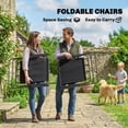 thumbnail image 4 of Outsunny Ensemble de 8 Pcs Table et Chaises de Patio avec Parasol pour Jardin, Noir, 4 of 10