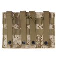 thumbnail image 2 of Camuflaje Sólido Triple Revista Bolsa Nylon Molle Caza al aire libre Senderismo Accesorios de utilidad Bolsa de almacenamiento Speravity HW4753-05, 2 of 7