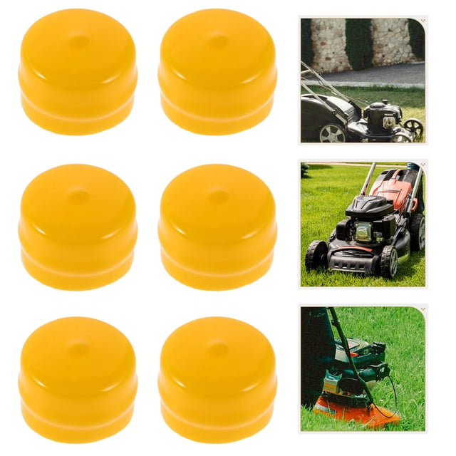 WEUVEB 10Ud Reemplazo Fácil De Tapa De Rodamiento Para Cortacésped Fabricada En Plástico Amarillo