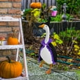 thumbnail image 6 of Halloween Goose Outfit for Lawn Decor, Elf Witch Costume Set - Cloak and Hat, Garden Porch Decor for Cement or Plastic Goose, 6 of 7