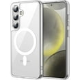 thumbnail image 1 of Magnetic Case for Samsung S24 PLUS, Compatible with MagSafe Wireless Charging, Shockproof Phone Bumper Cover, Anti-Scratch Clearview, 1 of 6