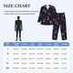 thumbnail image 4 of Balery Mushrooms3 Pijama para Hombre de Dos Piezas con Manga Larga, Conjunto de Dormir y Descanso Suave con Bolsillos-Medium, 4 of 7