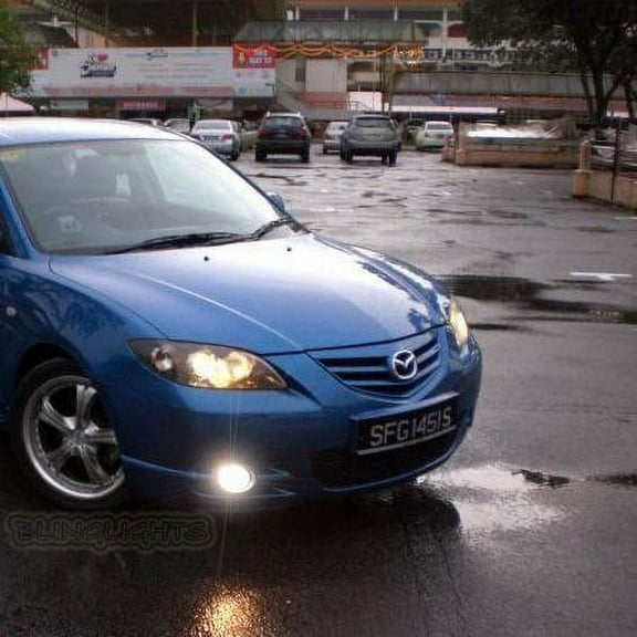 For Blue Halo Fog Lamps Lights Kit for 2004 2005 2006 Mazda3 Mazda 3 Sedan