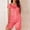 Watermelon Red A3, variant on Hrsba Women's Pajama Set Solid Color Ice Silk Short Sleeve Mid Length Sleep Dress 2-Piece Sleepwear