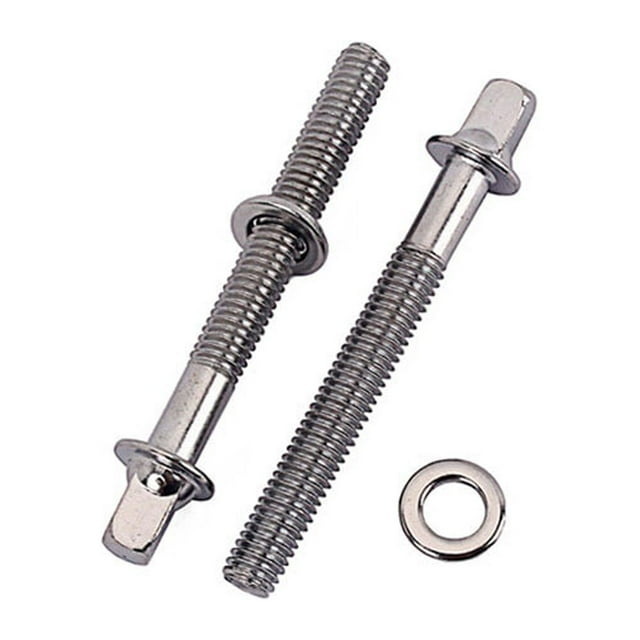 tredstone 2pcs Jeu de Tambour Vis Accessoires de Quincaillerie Professionnelle Fixation Raccords Tambours Montage Vis Percussion Instrument Partie comme Indiqué 60mm 1Set