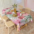 thumbnail image 3 of Pioneer Flower Floral Print Pattern Rectangle Tablecloth 60"x120",Waterproof Polyester Rectangle Table Cloth, Wipeable Spillproof Polyester Tablecloth for Dining, Camping, Indoor and Outdoor, 3 of 6