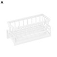 thumbnail image 3 of LCXmlly High quality ABS Drain Rack Kitchen Sink Dish Drying Rack Space Saving Draining Rack with Tilted Water Tray Organizer, 3 of 7