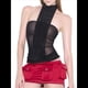 thumbnail image 2 of Blusas Ajustadas Sin Mangas con Cuello Halter, Lazo de Diamante, de Color Liso, para Mujer, Verano y Otoño 2025 Negro L, 2 of 7