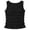 Black, variant on EYNMVR Women's Summer Sleeveless Shirred Crop Tank Top Crew Neck Smocked Ruffle Hem Shirt Top