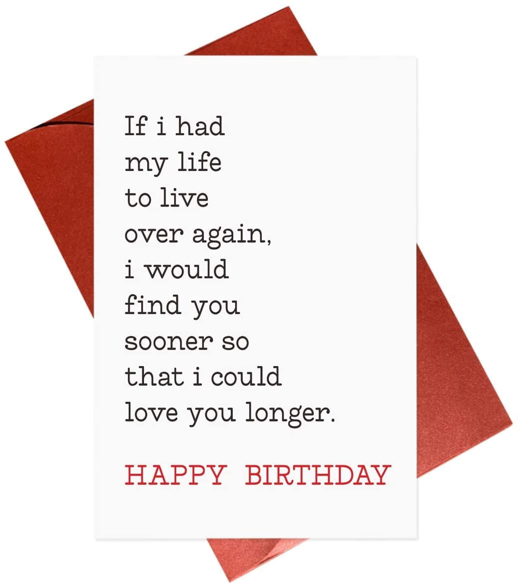 Romantic Birthday Card Love Cards For Boyfriend Girlfriend Husband Wife Him Her Walmart Canada