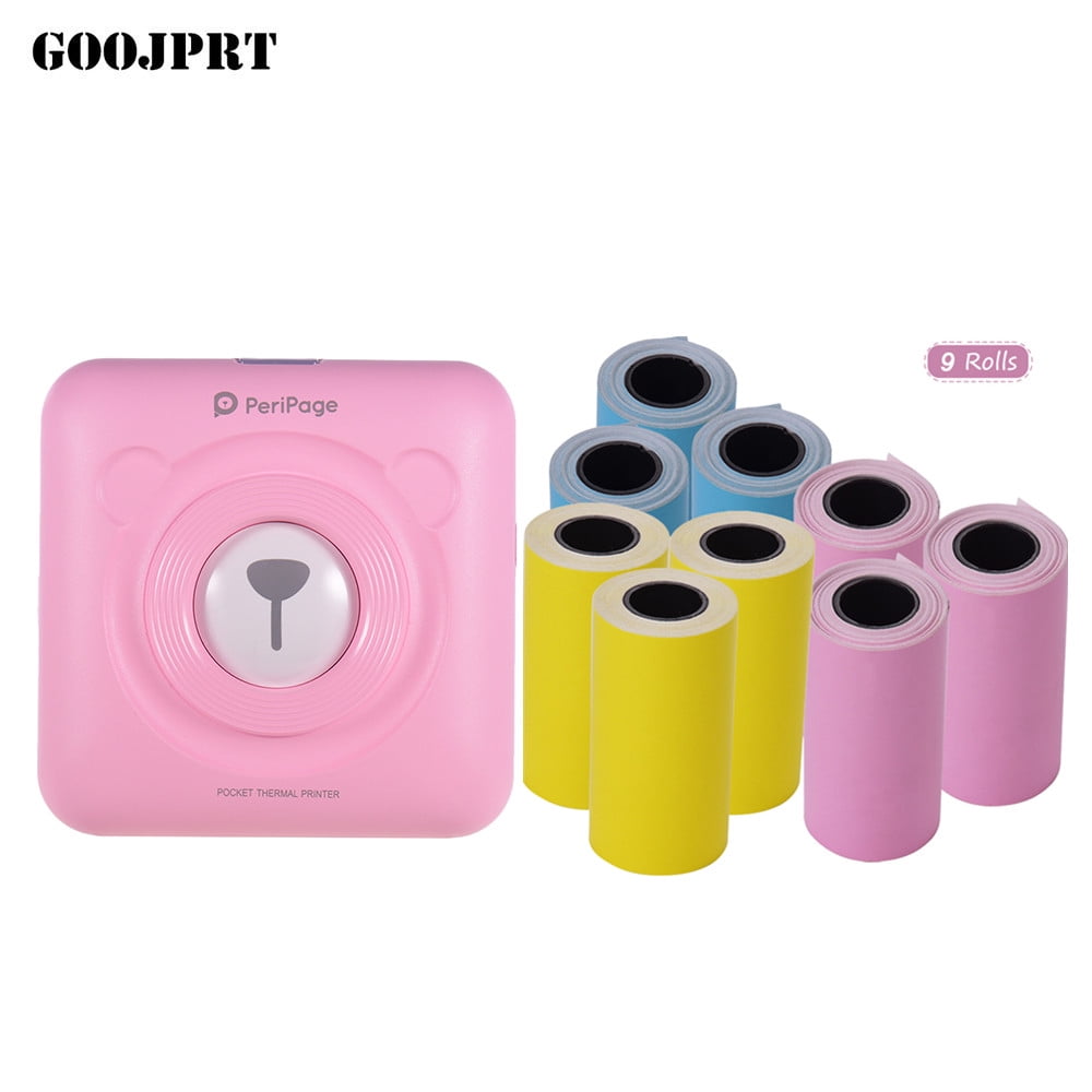 Mini Pocket BT Wireless Thermal Printer Paper Name Label Sticker Printing T5S3