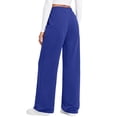 thumbnail image 4 of Fantaslook Womens Sweatpants Baggy Fleece Lined Wide Leg Sweatpants Drawstring Warm Lounge Pants with Pockets, 4 of 9