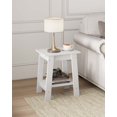 thumbnail image 2 of 2-Tier End Table, Side Table with Storage Shelf, Sofa Table Nightstand for Entryway, Farmhouse, Living Room, Easy Assembly, 2 of 8