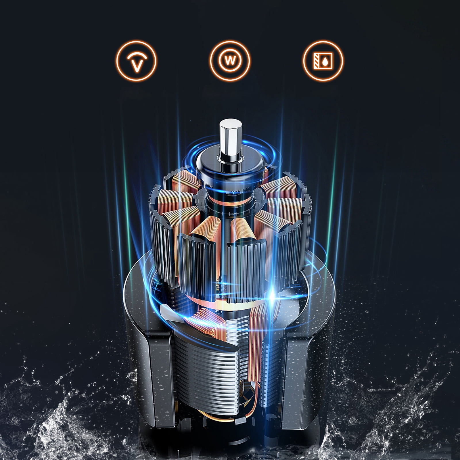 Sump Pump 1HP 4500 GPH Submersible Water Pump Portable Transfer Water Pump Utility Pump for Pool Patio Draining Basement