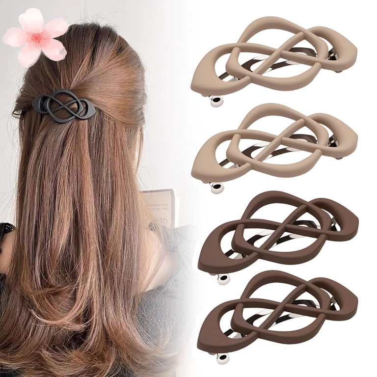 4 Pack Vintage French Barrette Hair Clips, 2025 New Hair 