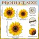 thumbnail image 3 of Conjunto de Carteles de Madera Colgantes con Diseño de Girasol | 3 Piezas de Carteles Florales de Madera para Colgar | Decoración para Hogar, Cocina, Guardería, Sala de Juegos, Dormitorio, 3 of 5