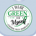 thumbnail image 4 of Inktastic I Wear Green for Myself- Cerebral Palsy Awareness Boys or Girls Baby Bib, 4 of 4