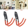 thumbnail image 4 of Wall Storage Hooks, Strong Bearing Capacity Garage Hooks 2Pcs Orange Heavy Duty  For Shop Style D Hook, 4 of 8