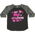 thumbnail image 3 of Inktastic Valentine's Day My Gigi Loves Me Hearts and Lips Boys or Girls Toddler T-Shirt, 3 of 5