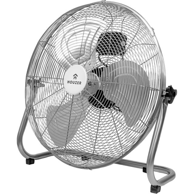 Ventilador de Piso y Pared Houzer Gris 23' 3 Aspas Metal Potente