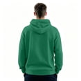 thumbnail image 4 of Men's Fleece Hoodie Stylish Long Sleeve Drawstring Hooded Sweatshirt Fall Winter Thermal Casual Pullover With Pocket Green 3XL, 4 of 8
