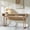 Natural, variant on Aitjunz 63" Modern Entryway Table, Wood Console Table with Open Storage Shelf and Curved Edges, Natural