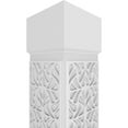 thumbnail image 4 of Ekena Millwork 10"W x 9'H Craftsman Classic Square Non-Tapered Paisley Fretwork Column w/ Standard Capital & Standard Base, 4 of 8