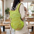 thumbnail image 1 of Mochila de senderismo compacta y plegable, ideal para acampar, caminar y andar en bicicleta. Verde, 1 of 8