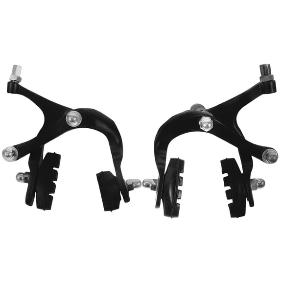 COSMOBETTY 2Pcs Aluminum Alloy Square Black Brake Calipers for Bike Accessories Cycling Brake Pads Replacement 4.7x3.9in