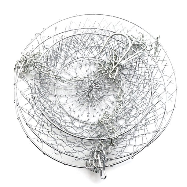 Cesta de metal de 3 niveles, soporte de almacenamiento para cocina, estante para aperitivos, cuenco para verduras, soporte de almacenamiento para comedor, plantación de flores, decoración para sala de estar, plateado LingWen 8390612328633