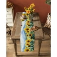 thumbnail image 5 of Summer Sunflowers Table Runner 120 Inches, Country Mountain Nature Landscape Bed Runner Dresser Scarves Tabletop for Indoor Outdoor Parties/Ceremony/Banquet, 13"x 120", 5 of 8