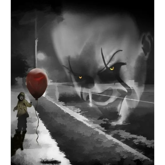 Full Round Drills Horror Characters Diamond Painting Kit DIY Cross Stitch Rhinestone Mosaic Home Decoration Gift