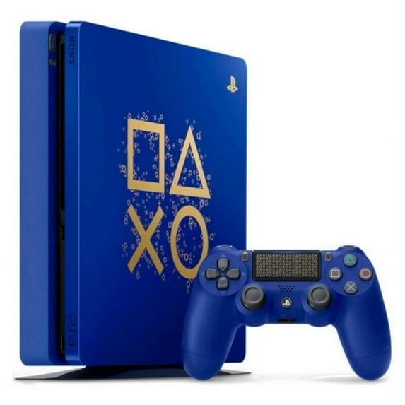 Pre-Owned Sony Playstation 4 Slim Blue - Days of Play (1TB) + Free Controller - Good
