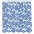 thumbnail image 3 of Ambesonne Floral Shower Curtain, Botanical Pastel Nature, 69"Wx70"L, Violet Blue Yellow, 3 of 3