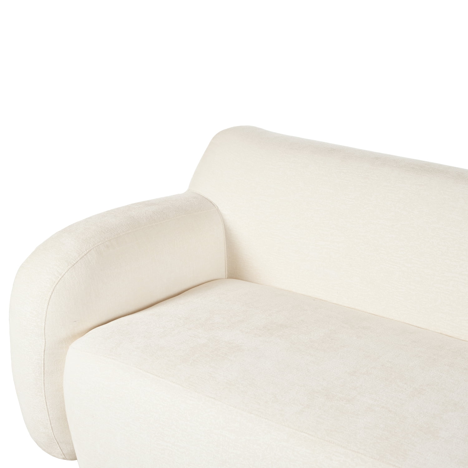 Harper & Bright Designs Modern Minimalist 3 Seater Sponge Couch, Comfy Floor Sofa for Living Room Apartment, Beige