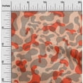 thumbnail image 2 of oneOone Georgette Viscose Orange Fabric Abstract Fabric For Sewing Printed Craft Fabric By The Yard 42 Inch Wide, 2 of 5