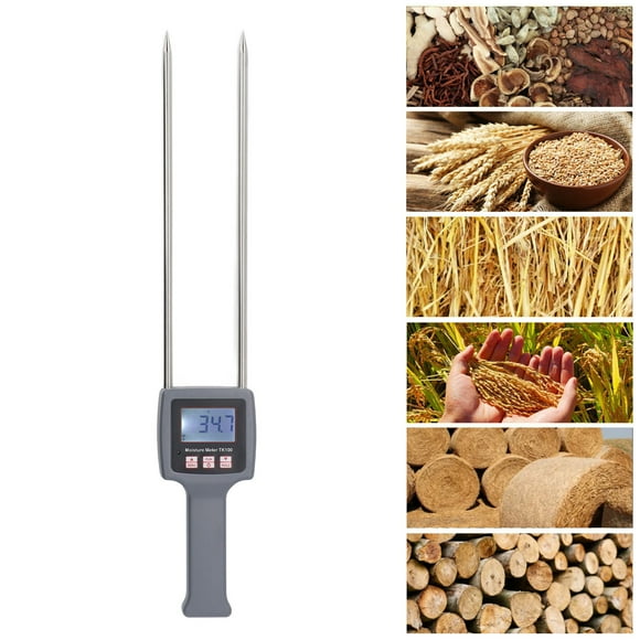 Portable Humidity Meter, Practical Clear Reading High Accuracy Grain Humidity Meter for Cereal